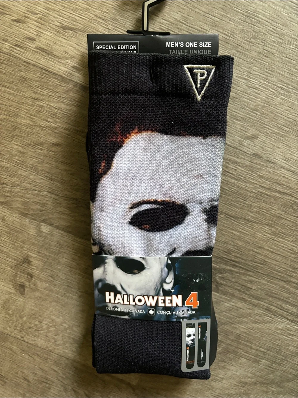 Halloween 4 Men's Graphic Socks - Black/White